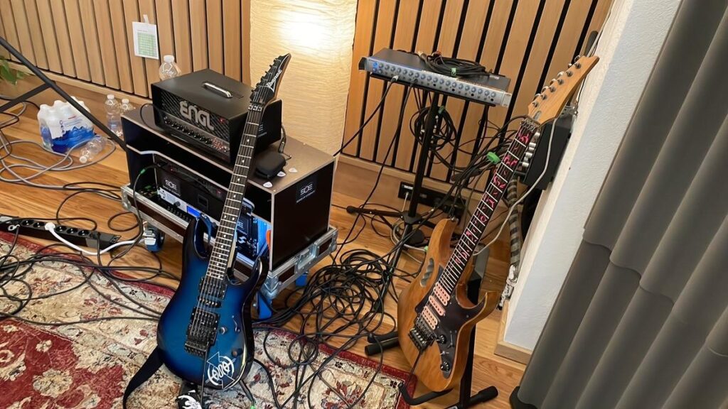 Rockgitarren mit ENGL-Setup im Le Sonn Studio – Recording mit Backing Band bei der Session mit Matthias “Church” Kirchgessner